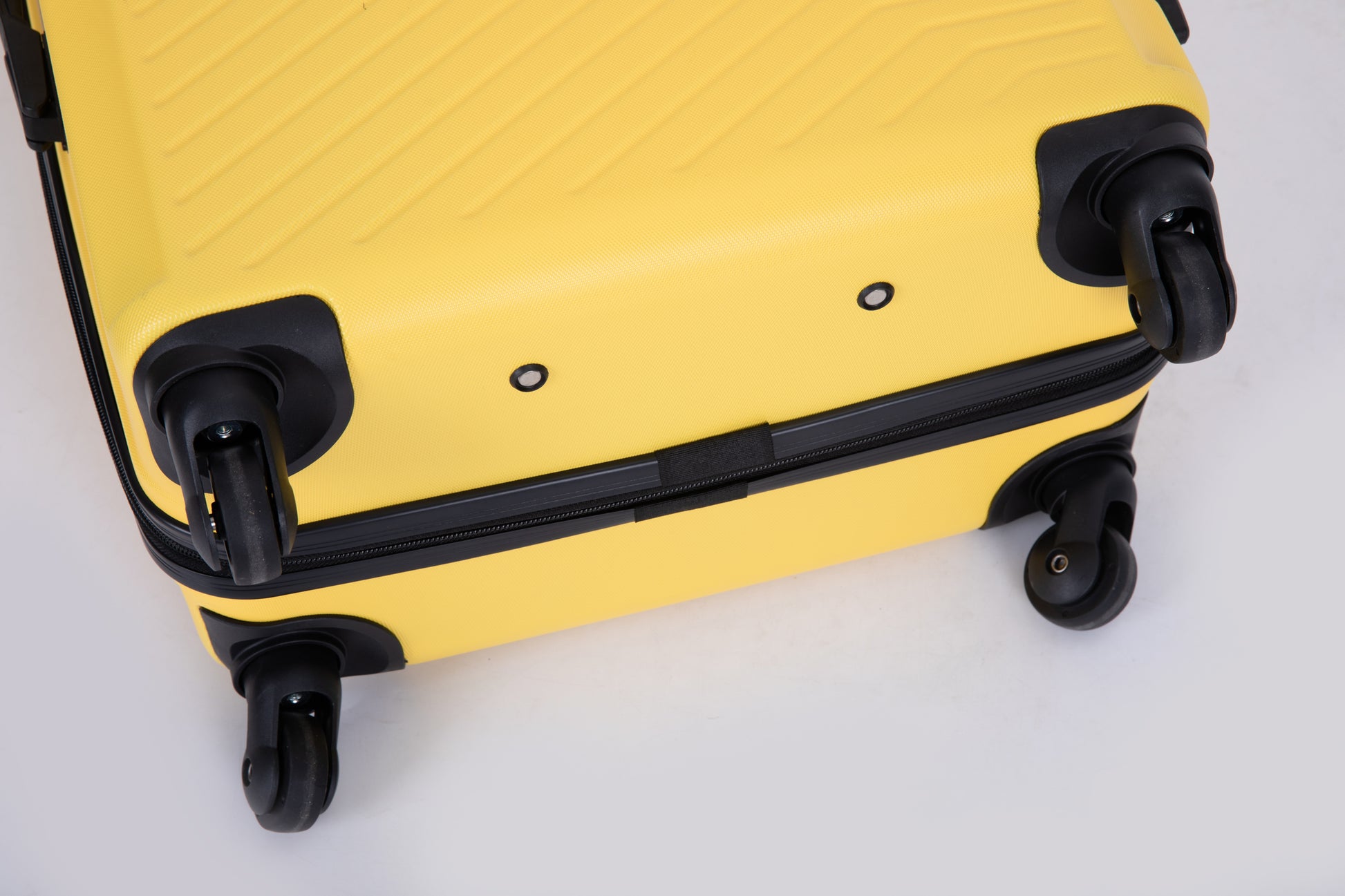 3 Piece Luggage Sets Abs Lightweight Suitcase With Two Hooks, Spinner Wheels, Tsa Lock, 20 24 28 , Yellow Yellow Abs