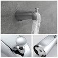 Chrome 6 Inch Shower Faucet Wih Tub Spout Combo Valve Included Chrome Metal