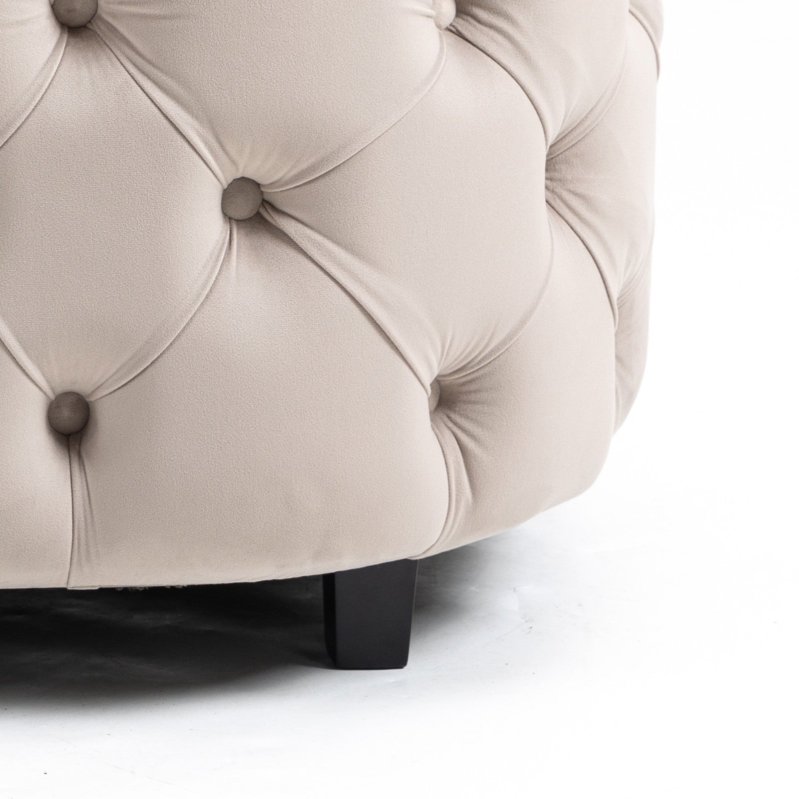 Accent Chair Classical Barrel Chair For Living Room Modern Leisure Sofa Chair Khaki Khaki Foam Velvet