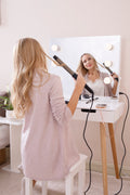 Wooden Vanity Table Makeup Dressing Desk With Led Light,White White Mdf