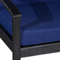 Deep Seat Eucalyptus Chair, Espresso Finish, Navy Cushions Espresso Eucalyptus