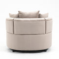 Accent Chair Classical Barrel Chair For Living Room Modern Leisure Sofa Chair Khaki Khaki Foam Velvet