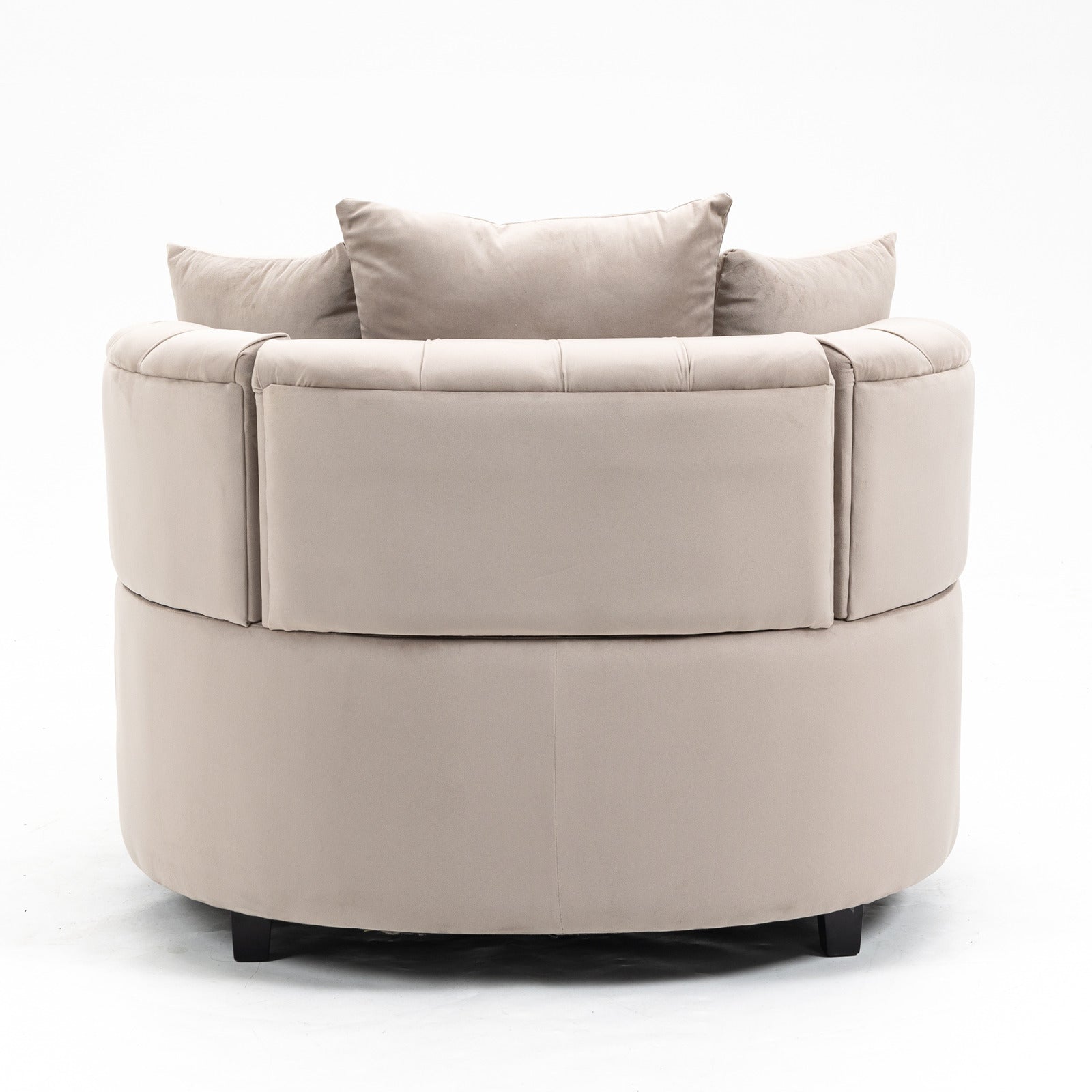 Accent Chair Classical Barrel Chair For Living Room Modern Leisure Sofa Chair Khaki Khaki Foam Velvet