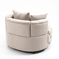Accent Chair Classical Barrel Chair For Living Room Modern Leisure Sofa Chair Khaki Khaki Foam Velvet
