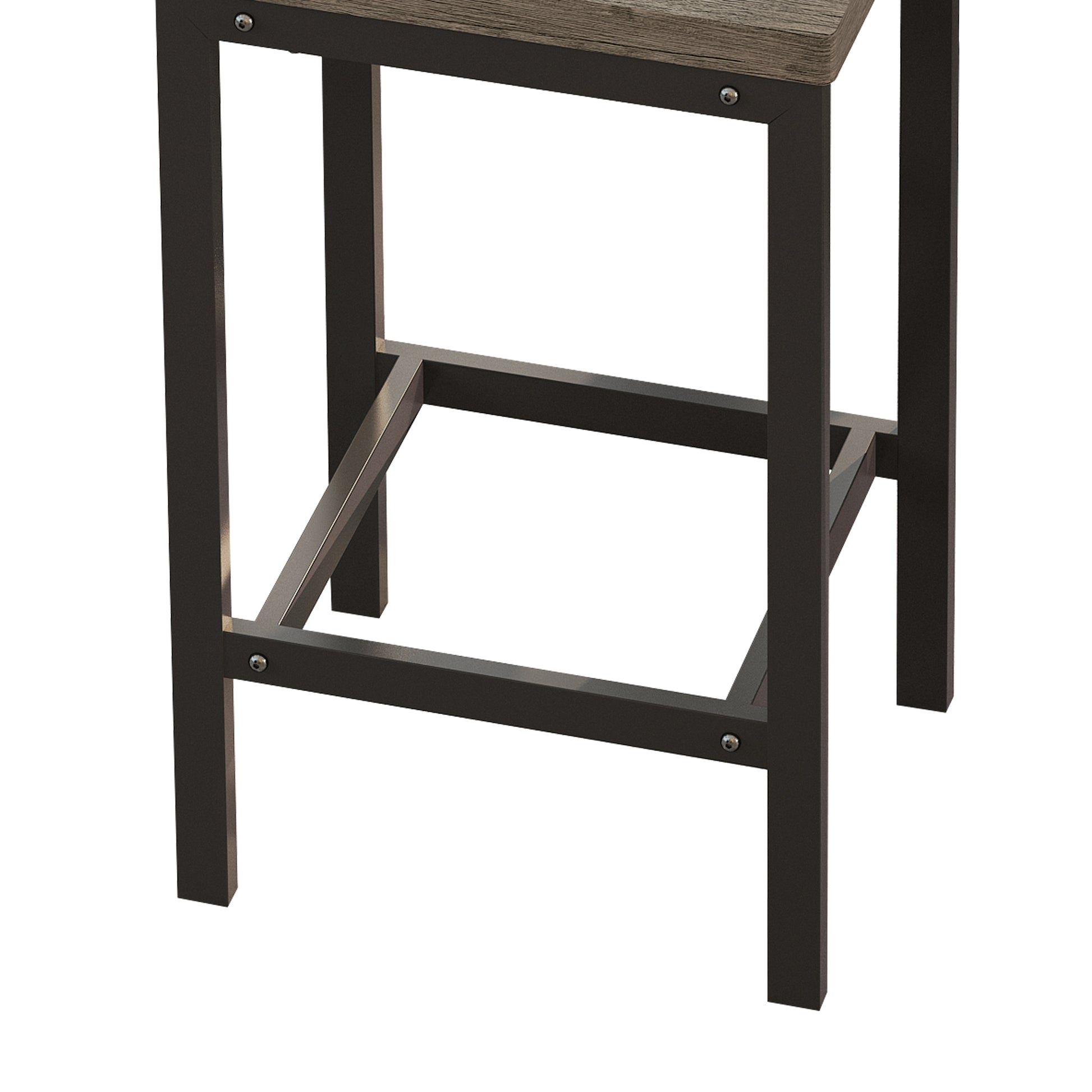 Modern Design Kitchen Dining Table, Pub Table, Long Dining Table Set With 3 Stools, Easy Assembly, Brown Gray Same Sku:W75753849 Brown Gray Mdf
