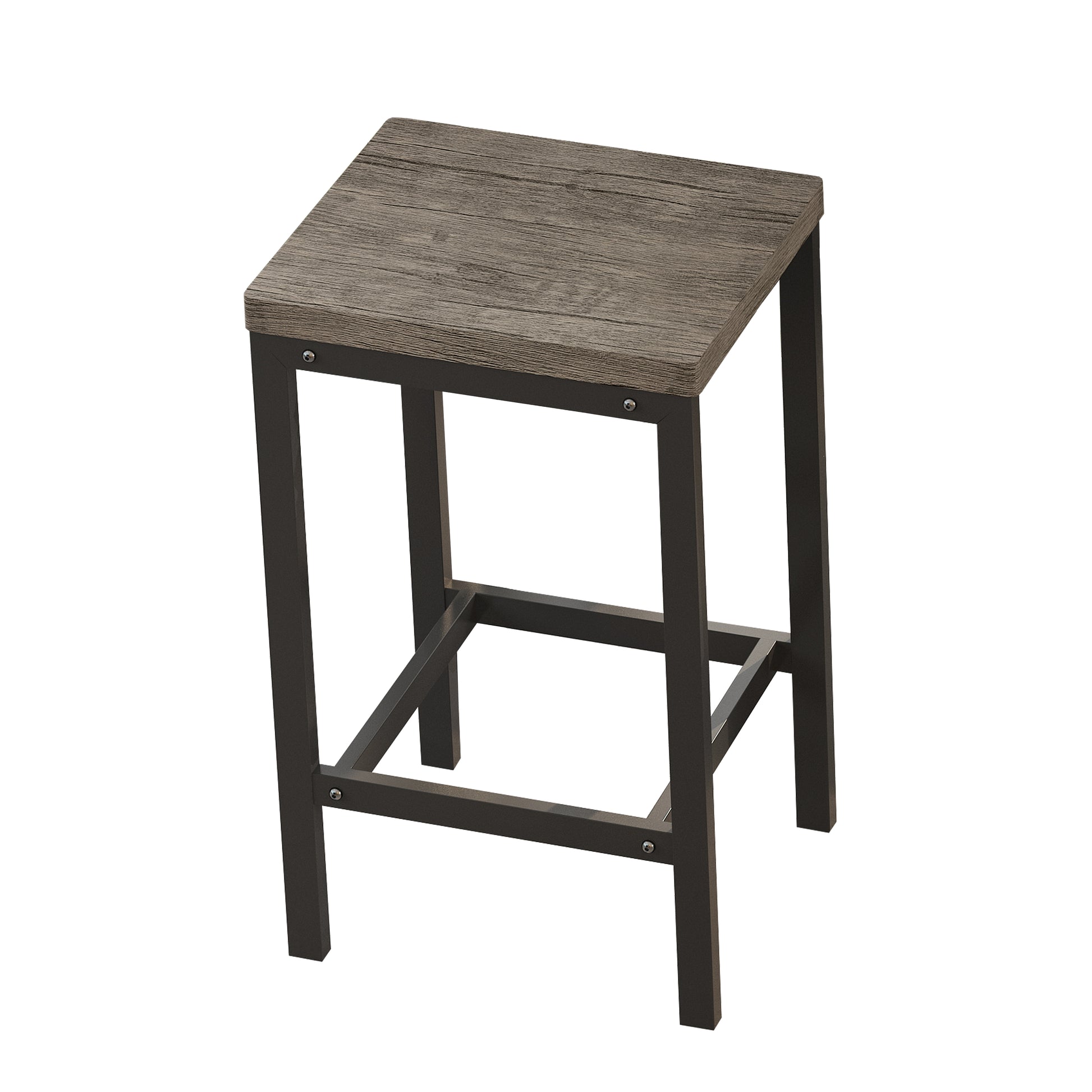 Modern Design Kitchen Dining Table, Pub Table, Long Dining Table Set With 3 Stools, Easy Assembly, Brown Gray Same Sku:W75753849 Brown Gray Mdf