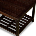 Longs Peak Eucalyptus 2 Shelf Side Table, Espresso Espresso Eucalyptus