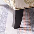 Accent Chairs For Living Room Beige Yellow Fabric