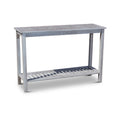 Eucalyptus Console Table, Silver Gray Silver Grey Eucalyptus