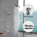 Shower Head With Handheld Shower System With 8