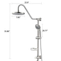 Shower Head With Handheld Shower System With 8