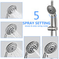 Shower Head With Handheld Shower System With 8