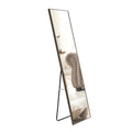 3Rd Generation Gray Solid Wood Frame Full Length Mirror, Dressing Mirror, Bedroom Porch, Decorative Mirror, Clothing Store, Floor Mounted Large Mirror, Wall Mounted. 58 