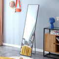 3Rd Generation Gray Solid Wood Frame Full Length Mirror, Dressing Mirror, Bedroom Porch, Decorative Mirror, Clothing Store, Floor Mounted Large Mirror, Wall Mounted. 58 