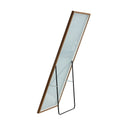 Brown Solid Wood Frame Full Length Mirror, Dressing Mirror, Bedroom Home Porch, Decorative Mirror, Clothing Store, Floor Mounted Large Mirror, Wall Mounted.60