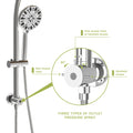 Multi Function Dual Shower Head Shower System With 4.7