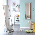 Brown Solid Wood Frame Full Length Mirror, Dressing Mirror, Bedroom Home Porch, Decorative Mirror, Clothing Store, Floor Mounted Large Mirror, Wall Mounted.60