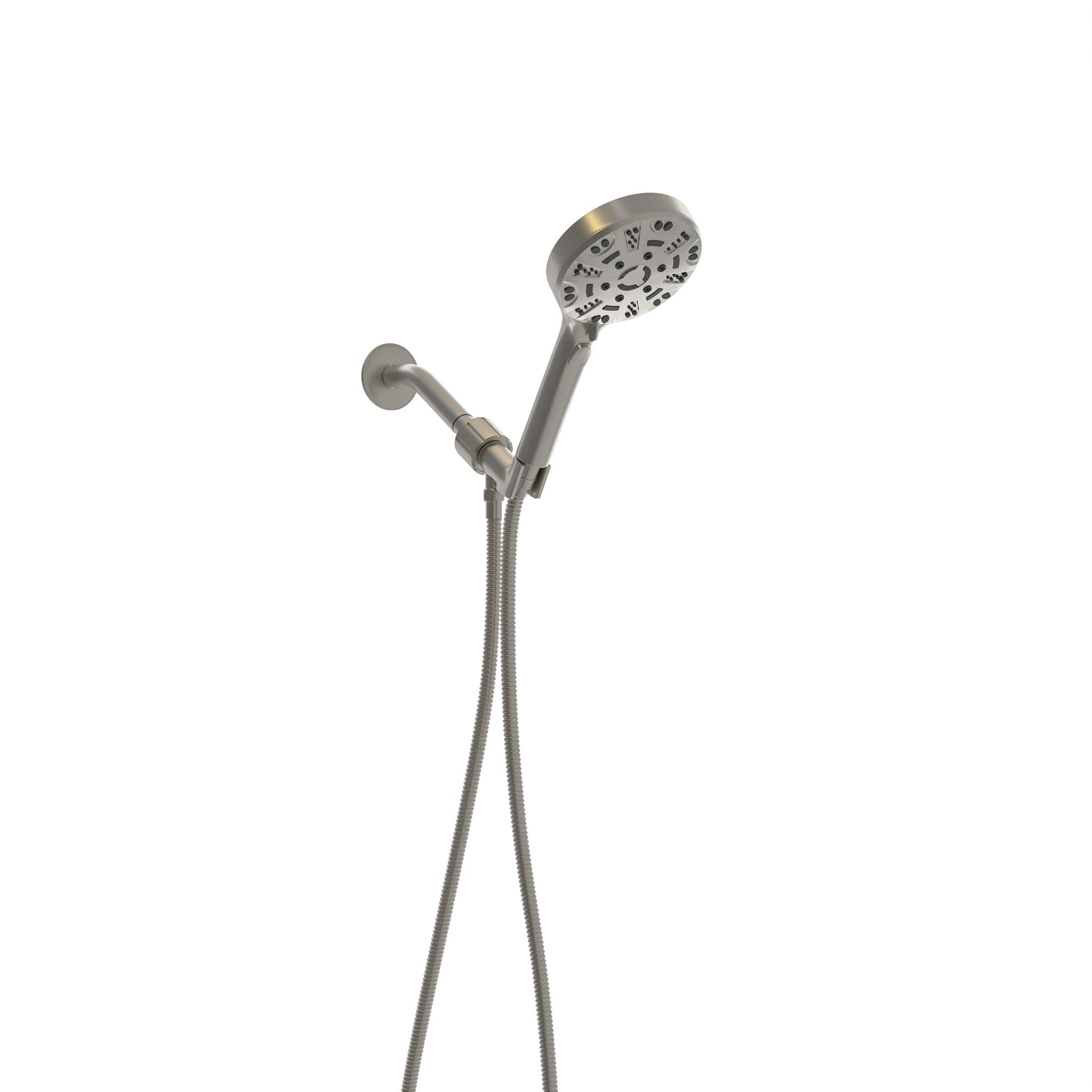 Multi Function Adjustable Hand Shower 8 Function Hand Shower, Brushed Nickel Brushed Nickel Plastic