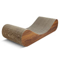 Scratchme Cat Scratcher Cardboard Lounge Bed, Wood Brown Paper