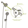 Multi Function Dual Shower Head Shower System With 4.7
