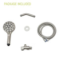 Multi Function Adjustable Hand Shower 8 Function Hand Shower, Brushed Nickel Brushed Nickel Plastic