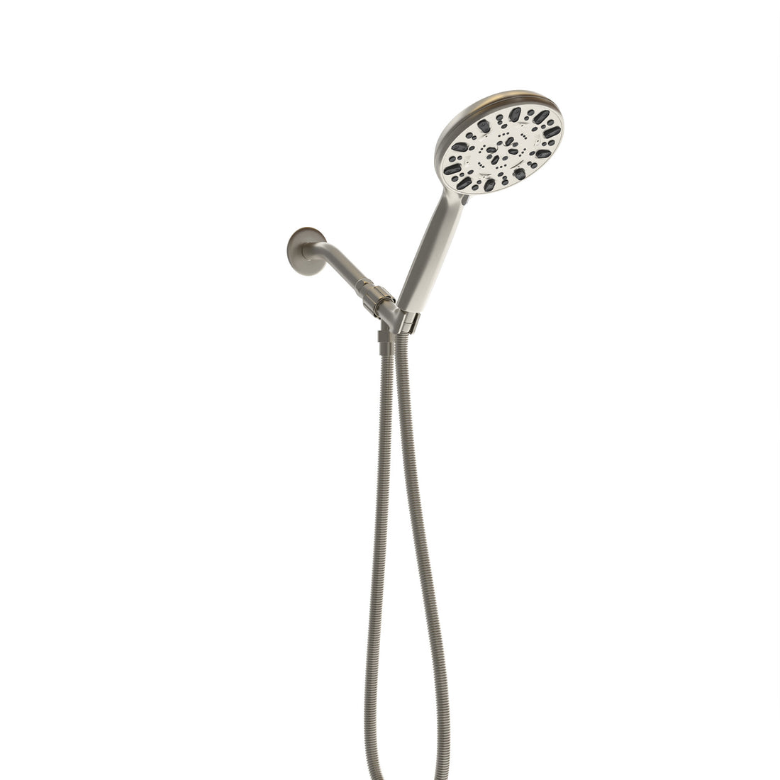 Multi Function Adjustable Hand Shower 7 Function Hand Shower, Brushed Nickel Brushed Nickel Plastic