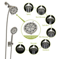 Multi Function Dual Shower Head Shower System With 4.7