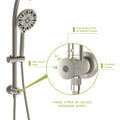 Multi Function Dual Shower Head Shower System With 4.7