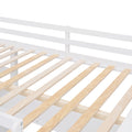 Full Size Loft Bed With Drawers And Desk, Wooden Loft Bed With Shelves White Old Sku:Lt001529Aak White Solid Wood