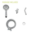 Multi Function Adjustable Hand Shower 7 Function Hand Shower, Chrome Chrome Plastic