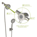 Multi Function Dual Shower Head Shower System With 4.7