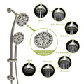 Multi Function Dual Shower Head Shower System With 4.7