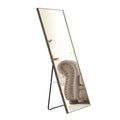 3Rd Generation Gray Solid Wood Frame Full Length Mirror, Dressing Mirror, Bedroom Porch, Decorative Mirror, Clothing Store, Floor Standing Large Mirror, Wall Mounted.60