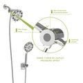 Multi Function Dual Shower Head Shower System With 4.7