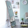 Brown Solid Wood Frame Full Length Mirror, Dressing Mirror, Bedroom Home Porch, Decorative Mirror, Clothing Store, Floor Mounted Large Mirror, Wall Mounted.63