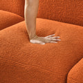 Single Chair For Modular Sofa Orange,Orange Polyester,Polyester