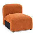 Single Chair For Modular Sofa Orange,Orange Polyester,Polyester