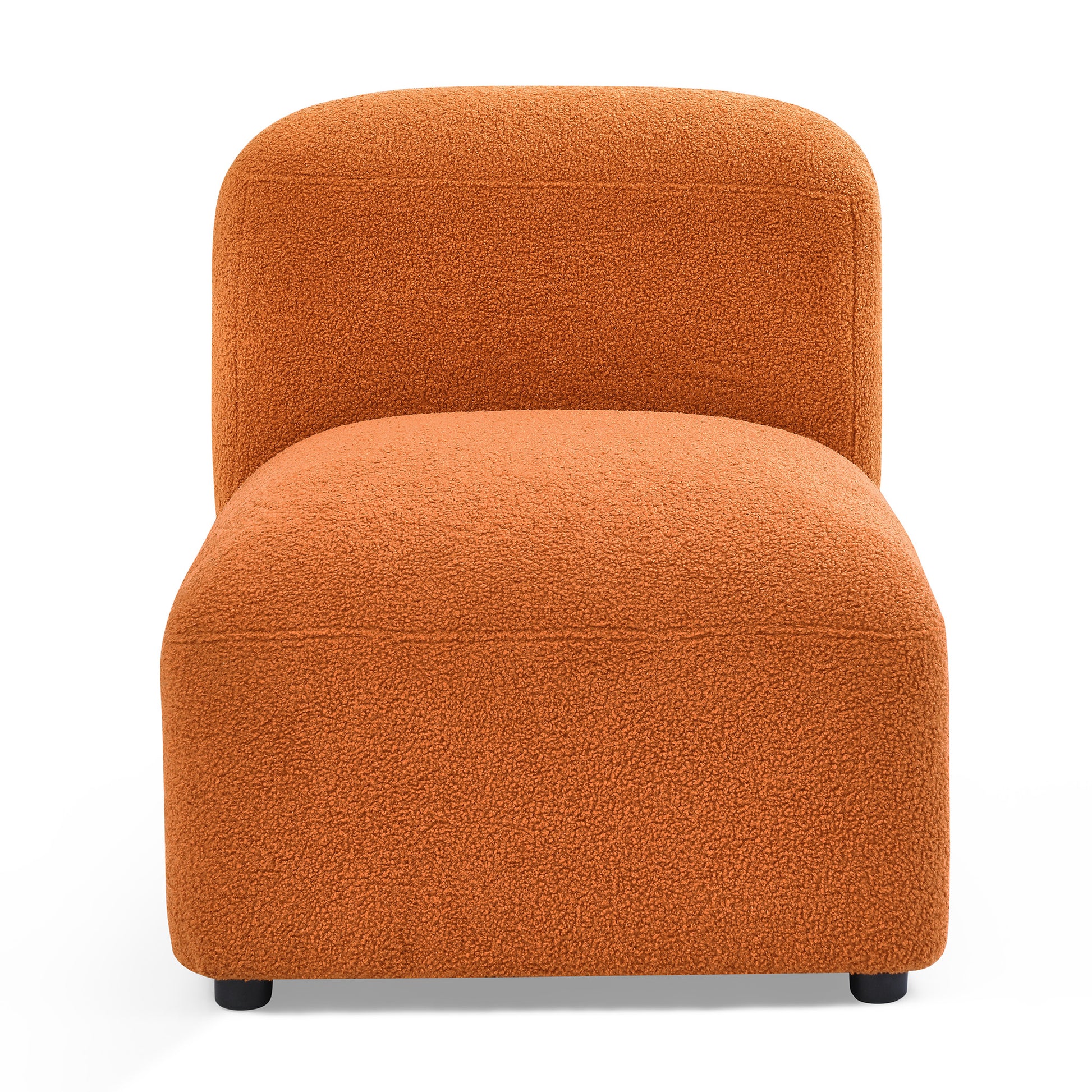 Single Chair For Modular Sofa Orange,Orange Polyester,Polyester