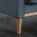 Living Space Sofa 3 Seater With Waterproof Fabricusb Charge Port Dark Blue Foam Fabric 3 Seat