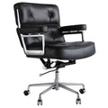 Lobby Office Chair Home And Office Black Genuine Leather