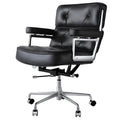 Lobby Office Chair Home And Office Black Genuine Leather