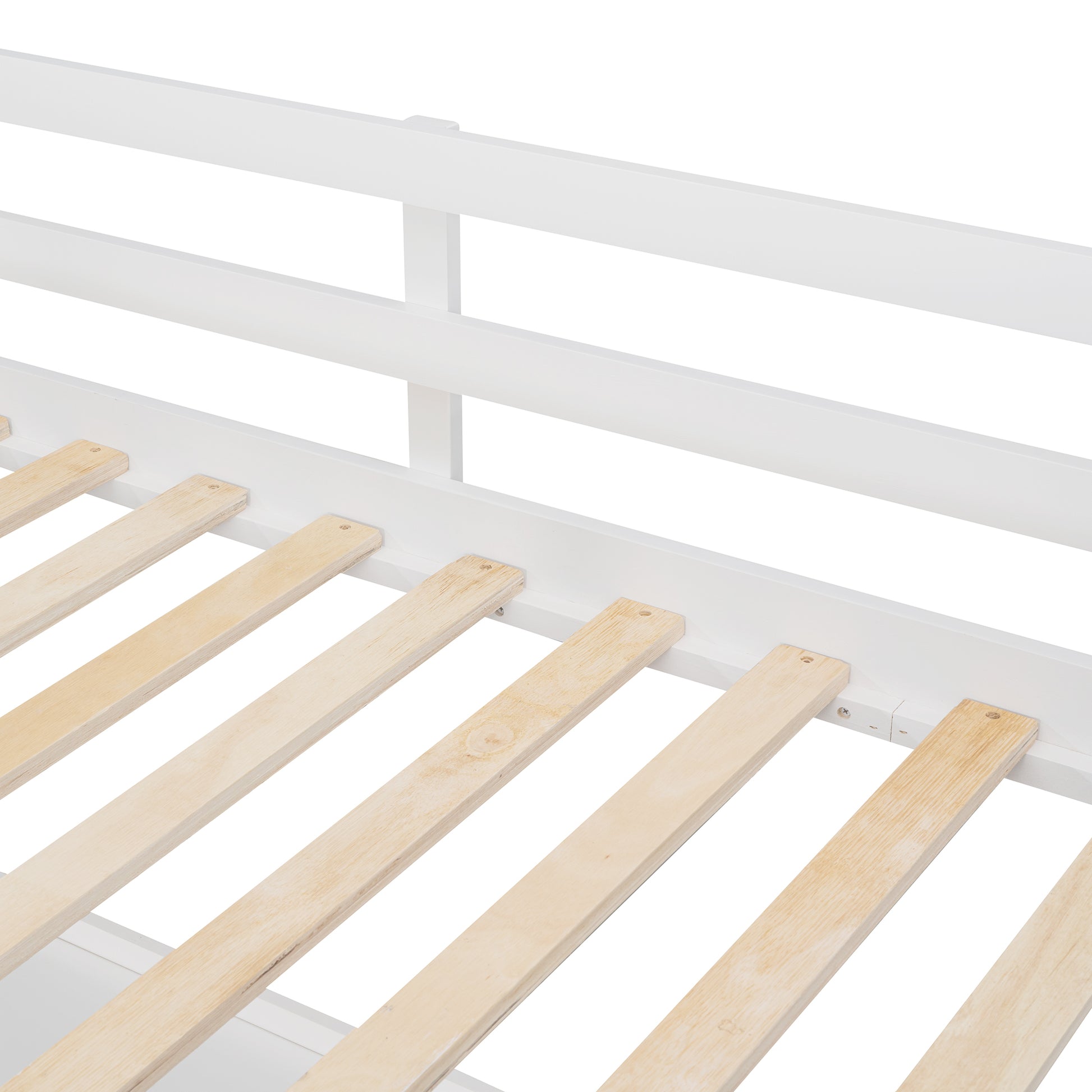 Twin Size Loft Bed With Drawers And Desk, Wooden Loft Bed With Shelves White Old Sku: Lt001530Aak White Solid Wood