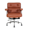 Lobby Office Chair Home And Office Brown Genuine Leather