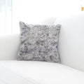 Decorative Light Gray And Gold Chenille Throw Pillow Gray Chenille