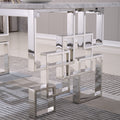 Contemporary Rectangular Marble Table, 0.71