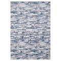 Milano Washable Nautical Navy Blue Woven Area Rug Multicolor Polyester