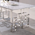 Contemporary Rectangular Marble Table, 0.71