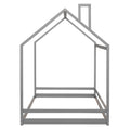 Full Size House Bed Wood Bed, Gray Old Sku:Wf281436Aae Gray Solid Wood