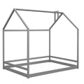 Full Size House Bed Wood Bed, Gray Old Sku:Wf281436Aae Gray Solid Wood
