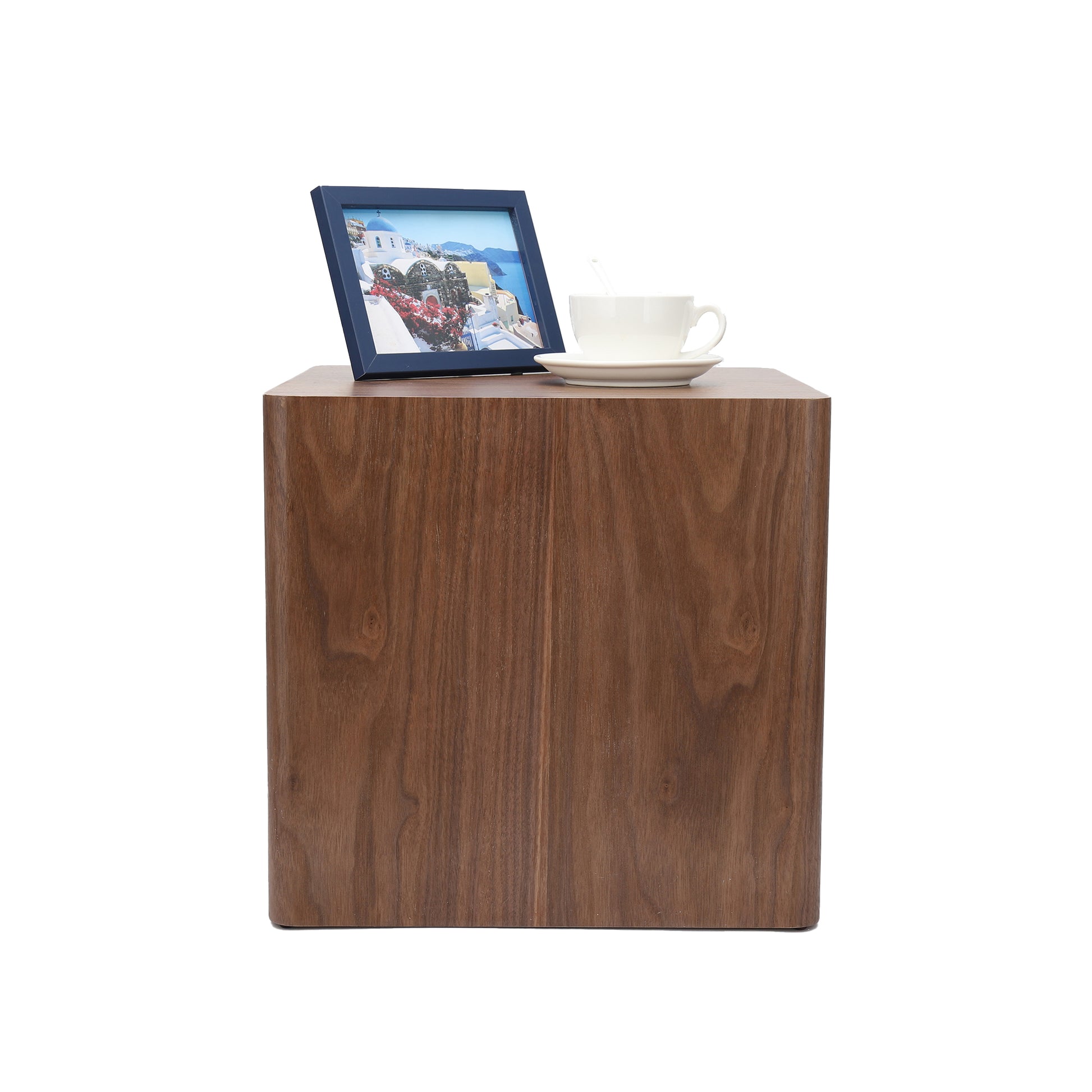 Mdf Nesting Table Side Table Coffee Table End Table For Living Room,Office,Bedroom Walnut Set Of 2 Walnut Mdf